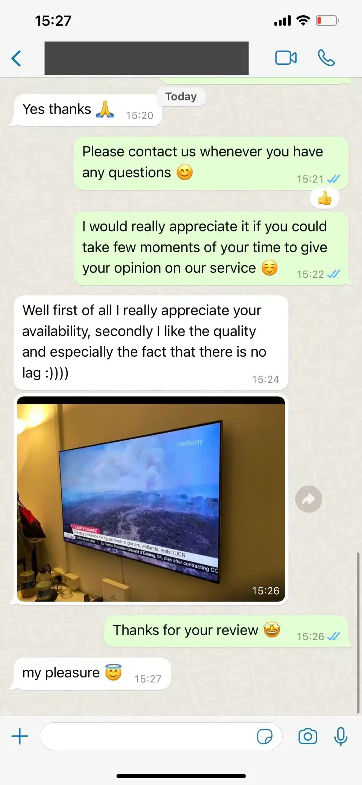 Nöjd IPTV Nordic kund omdöme - Ingen lagg